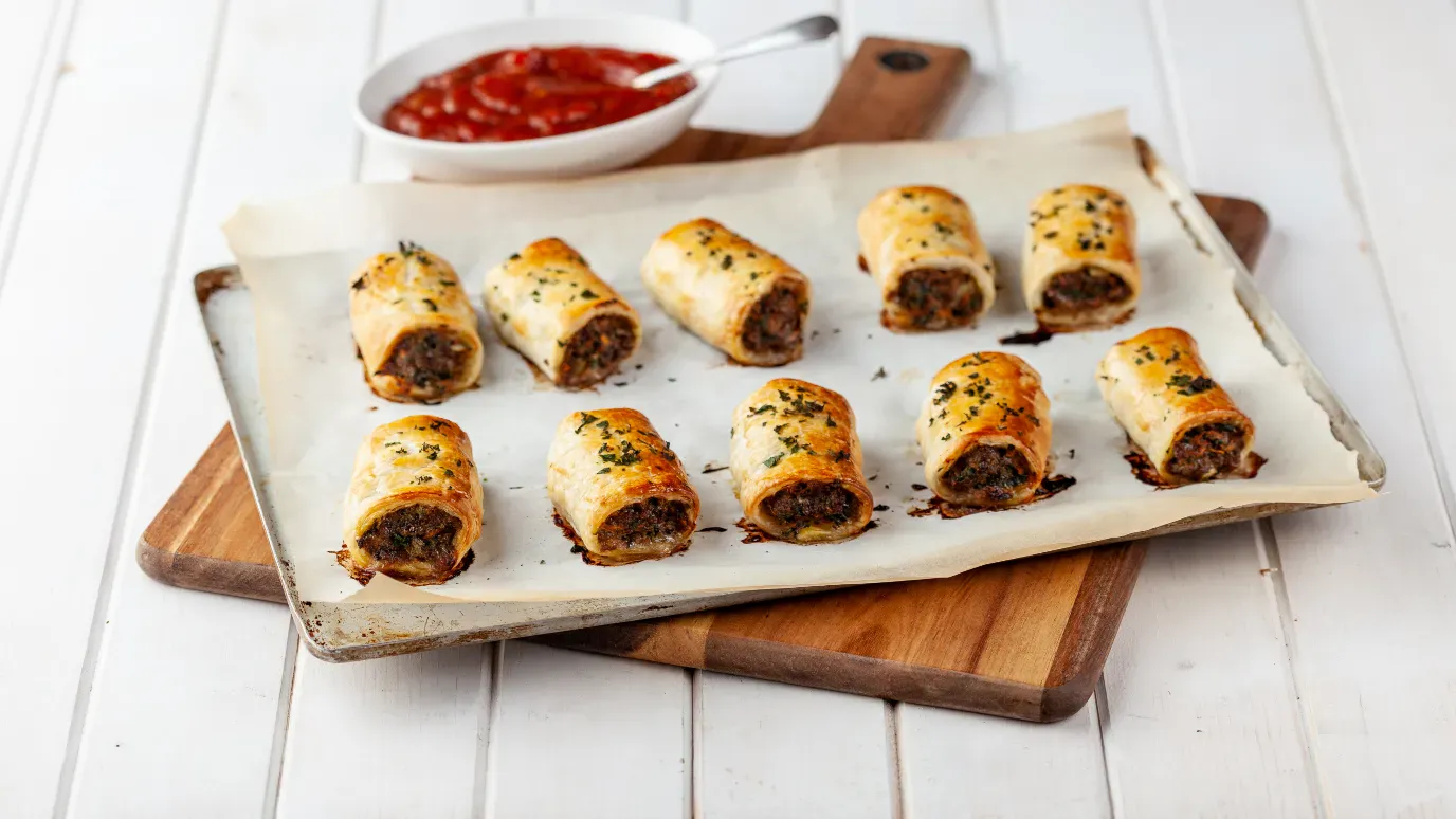 Mixed Herb Sausage Rolls