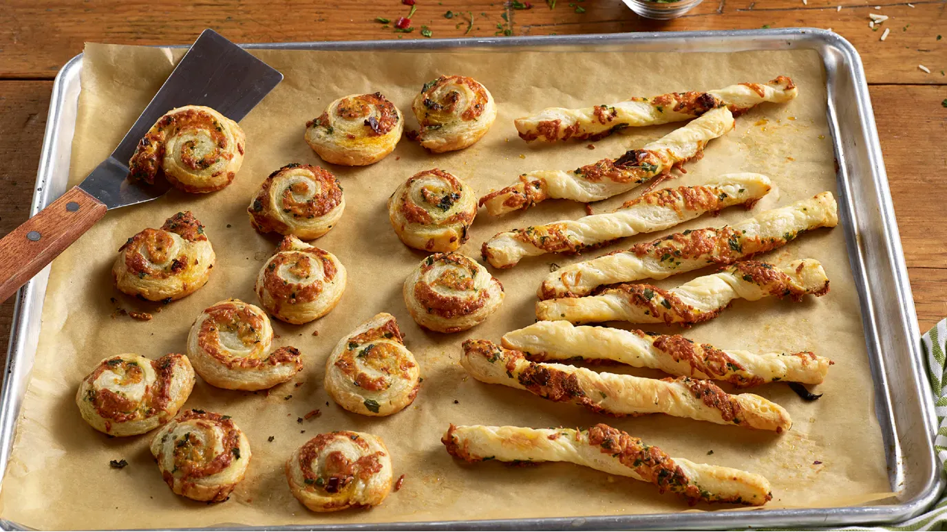 Herbed Cheese Straws or Scrolls