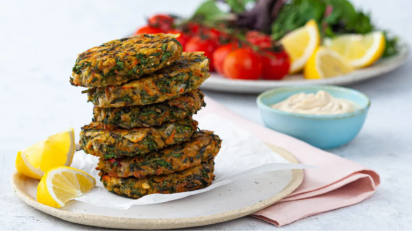 Spinach Chickpea and Chilli Mini Veggie Burgers